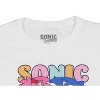 Seven Times Six Sonic The Hedgehog Girls' Amy Rose And Sonic Youth Video Game T-Shirt White - image 3 of 3