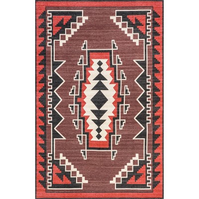 nuLOOM Adrena SpinClean Machine Washable Stain-Resistant Area Rug