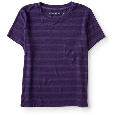 Aeropostale Womens Pocket Baby Basic T-Shirt
