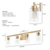 Hunter Fans 6" Hartland Wall Light Alturas Gold Finish - 4 Bulb Dimmable Vanity Fixture for Rustic Modern Spaces - 4 of 4