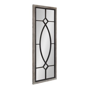Kate and Laurel Bakersfield Rectangle MDF Decorative Mirror, 16x42, Gray - 1 of 4