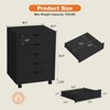 MAYEERTY File Cabinet - 5-Drawer Mobile Storage with Wheels - 3 of 4