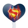 Superman 2025 Glowing Shield Heart Love Cupcake Picks Toppers Decoration Set of 6 - 2 of 4
