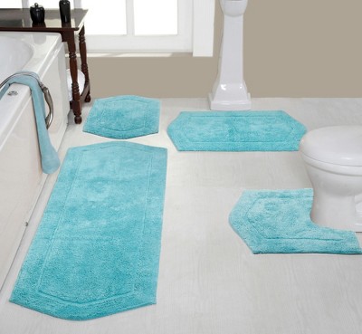 Waterford Collection Cotton Tufted Set of 4 Bath Rug Set - Home Weavers
