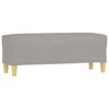 vidaXL Bench Light Gray 39.4 in.x13.8 in.x16.1 in. Fabric - 2 of 4