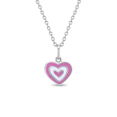 Girls' Lovestruck Heart Sterling Silver Necklace - In Season Jewelry