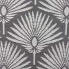 Northlight 4' x 6' Gray and White Fan Leaf Rectangular Outdoor Area Rug - 4 of 4
