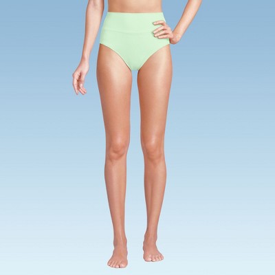Lands' End Women's Chlorine Resistant Pinchless High Waisted Bikini Bottoms