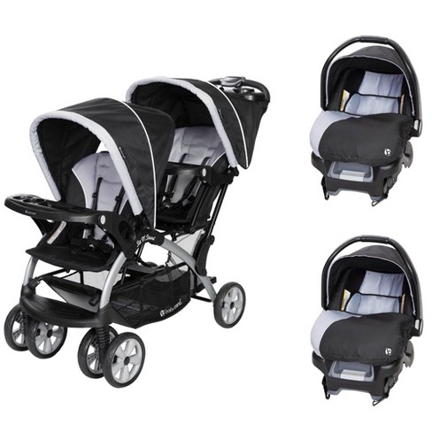 Double stroller clearance with infant seat