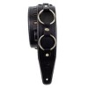 Perri's Metal Hoops Leather Guitar Strap Black 2.5 in. - 2 of 2