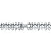 Guili Sterling Silver Rhodium Plated Clear Cubic Zirconia Modern Tennis Bracelet, Sleek and Elegant Design Perfect for Adding Everyday Shine - 2 of 3