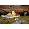 Oniva Aluminium Rectangle Portable Picnic Table with Seats - Silver - 4 of 4