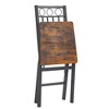 Dining Assemble Metal& Wood Seat Modern Style for Dining Room Decor Folding Retro Chair - 4 of 4