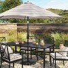 9' Round Cabana Stripe Outdoor Patio Market Umbrella with Black Pole - Threshold™ - 2 of 4