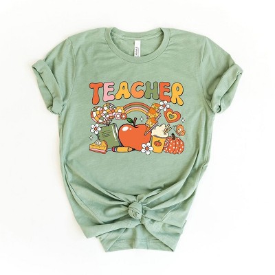 Simply Sage Market Women's Teacher Fall Collage Short Sleeve Graphic Tee