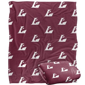 University Of Wisconsin La Crosse Logo Pattern Silky 50x60 Blanket, 1 Sided - 1 of 4