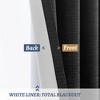 Awesome Home  100% Blackout Cotton Blend Thermal Grommet Curtains, 2 Panels - 3 of 4