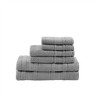 100% Cotton Solid Color Double Stitched Bath Towel Set, Anti-Microbial Certified Super Absorbent Quick Dry Bath Towel - 2 of 4