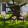 Costway 4PCS Stackable Patio Dining Chair w/ Steel Frame & Quick-drying Fabric - 4 of 4