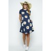 Hello Miz Women's Casual Mini T-Shirt Maternity Dress - 4 of 4