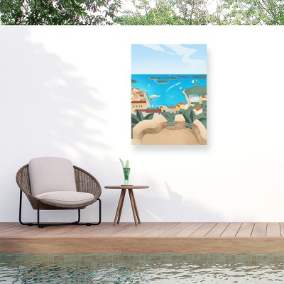 Trademark Fine Art - Petra Lizde  Hvar Island Matted Framed Art