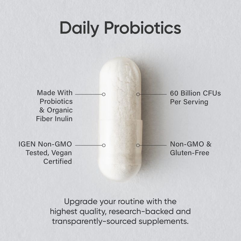 Sports Research Daily Probiotics, 60 Billion CFU, 30 Delayed Release Capsules, 3 of 5