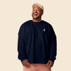Dalix Astronaut Embroidered Cotton Classic Fit Long Sleeve Crewneck Tee Shirt Mens - 3 of 4