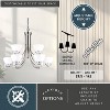 VAXCEL Metropolis 9 Light 2 Tier Satin Nickel Chandelier White Glass - 4 of 4