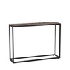 FONTOI End Table Industrial Narrow Console Table Slim Entryway Accent Hall Table for Living Room and Modern Foyer, Brown, 41.73"*11"*30" - 3 of 4