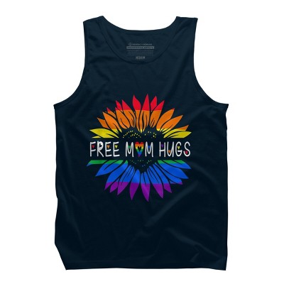 Adult Design By Humans Free Mom Hugs Pride Sunflower Hearts By Tank Top