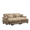 NicBex Couches for Living Room Oversized 2-Seater Sofa Couch Comfort Velvet Upholstered Sofa With Pillows and Bolstered Armrests for Bedroom - 3 of 4