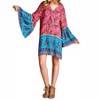 Women's Paisley Bell Sleeve Dress - Velzera - 2 of 4