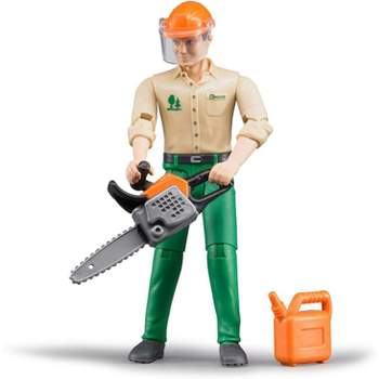 Bruder bworld Logging Man / Forestry Worker with Accessories 60030
