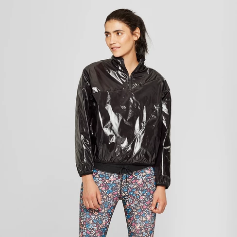 Metallic Windbreaker Poncho