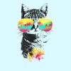 Men's Design By Humans Cat Breeze By Artemple T-Shirt - 2 of 3