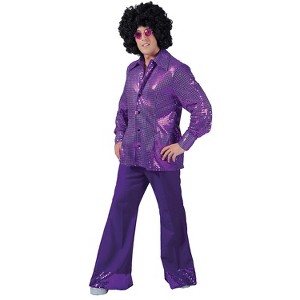 Halloween Express Men's 70's Disco Sequin Pants Costume - 1 of 1
