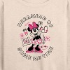 Women's - Disney - Dreaming Of Some Me Time Lightweight French Terry Wide Neck Long Sleeve Shirt - 2 of 4