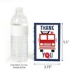 Big Dot of Happiness Fired Up Fire Truck - Firefighter Firetruck Baby Shower or Birthday Party Thank You Cards (8 count) - 3 of 4