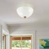 LLHZSY 3-Light Glass Ceiling Light Flush Mount Fixture 15 9/10"W-Gold - 2 of 4