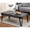 LuxenHome Gray Oak Manufactured Wood and Metal 43-Inch Wide Coffee Table - 2 of 4