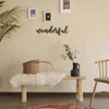 Wonderful Metal Wall Art - Inspirational Quote Home Office Decor - 3 of 4
