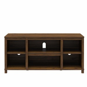 GlasFlength TV Stands and Consoles Cozy Living Room TV Stand Durable Make Entertainment Corner Neat for Living Room, Brown, 49.61"*19.09"*3.66" - 1 of 4