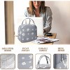 Insulated Lunch Bag Women Girls, Reusable Cute Tote Lunch Box for Adult & Men, Leakproof Cooler Lunch Bags for Work Office - 4 of 4