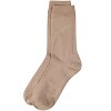 Memoi Women's Flat-Knit Bamboo Blend Crew Socks - 3 of 4