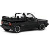 1992 Volkswagen Golf 1 Cabriolet Sportline Black 1/43 Diecast Model Car by Solido - 3 of 4
