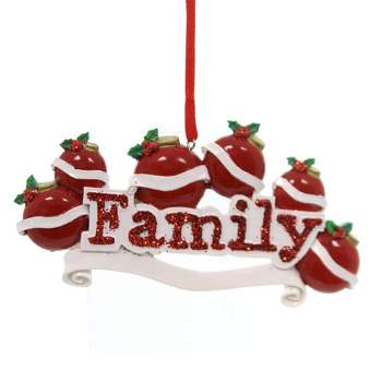 Holiday Ornament Family Of 6 Ornament Personalize It Dyi Project Gift Or597-6 Craft Outlet Inc/Olde Memories