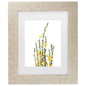 Trademark Fine Art - Rosana Laiz Blursbyai Yellow blooms Matted Framed Art - 1 of 4