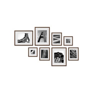 Haus and Hues Hampton Gallery Wall Frame Set with Real Glass and Mat - 1 of 4