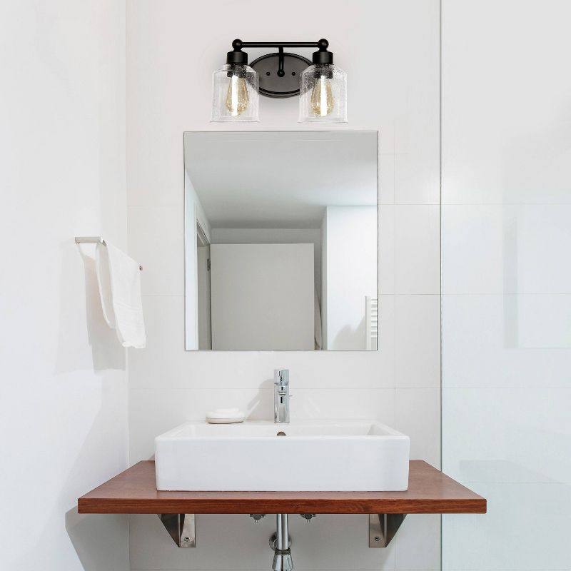 Studio Loft Modern Vanity Uplight Downlight Wall Mounted Fixture Black - Lalia Home, 3 of 10
