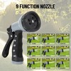 Retractable Garden Hose Reel 1/2 inch x 100 ft Wall Mount With 9-Pattern Nozzle - image 4 of 4